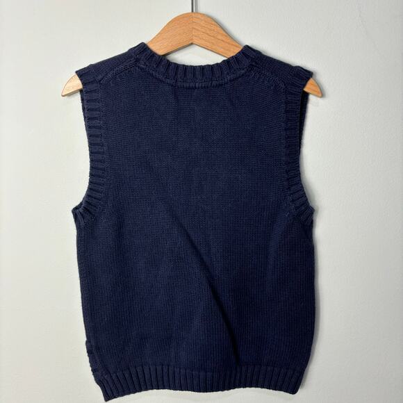Janie and Jack Navy Anchor Sweater Vest - Picture 4 of 4